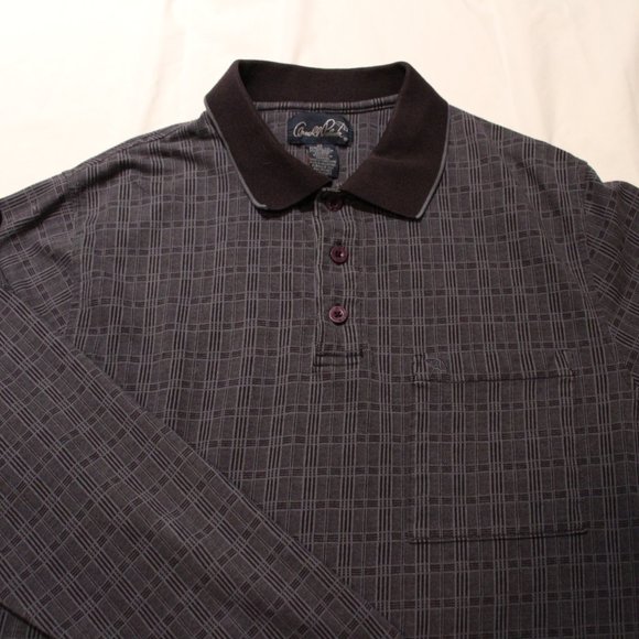 Arnold Palmer Grandad Long Sleeve Polo - Picture 3 of 5